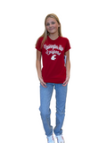 Washington State University Ladies Crimson Script Tee