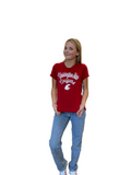 Washington State University Ladies Crimson Script Tee