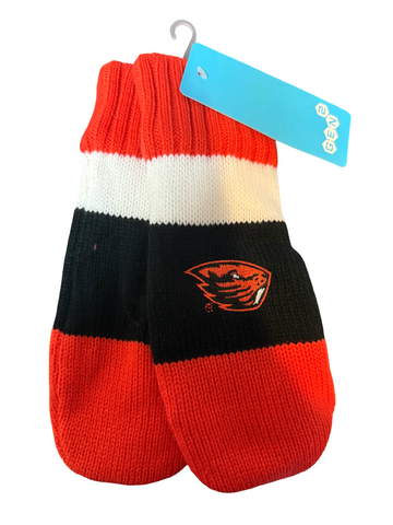 Oregon State University Tri Colored Mittens