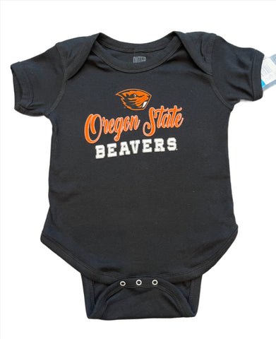 Black Oregon State Beavers Onesie