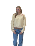 League Cougars Script Cropped Pullover Thermal