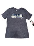 Seattle Seahawks Youth NFL Distressed Navy T-Shirt w/ Logo