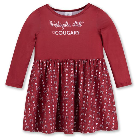 ZooZatz Crimson Toddler Longsleeve Dress
