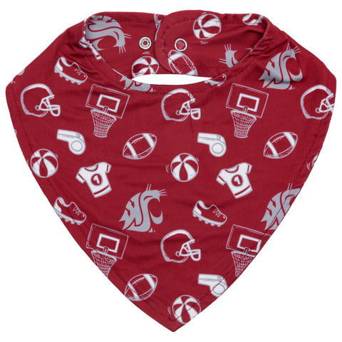 Crimson Infant Sports Bib