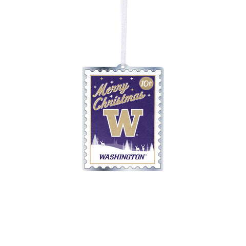 Foco university of Washington Metal Mailing Stamp Ornament