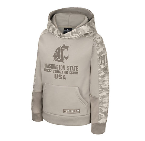 Colosseum Washington State Youth OHT Battalion Pullover Hoodie