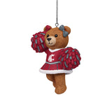 Foco Washington State Resin Cheerleader Bear Ornament