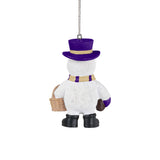 Foco University of Washington Snowman with Basket Ornament
