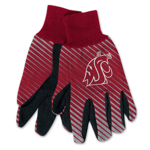 WSU ADULT TWO TONE SPORT UTILITY GLOVES