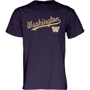 University of Washington Men's T-Shirt Cursive