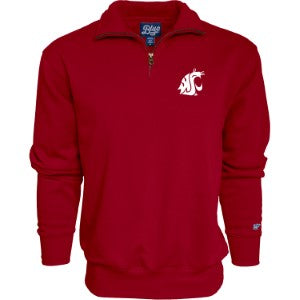 Washington State Men's Quarter Zip Sweatshirt with Logo