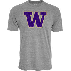 University of Washington Men's Tri-Blend T-Shirt Vintage Icon
