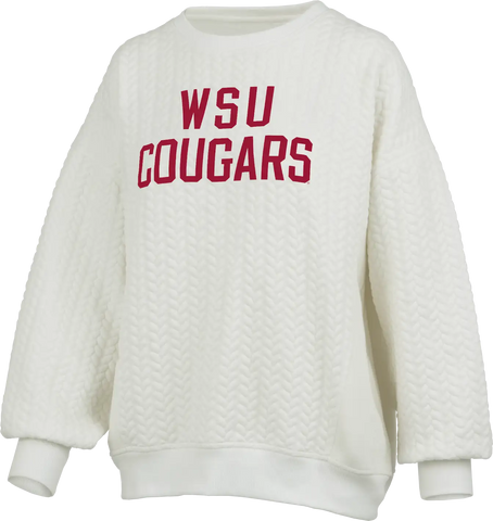 Pressbox Washington State Roxbury Long Sleeve Oversized Crewneck