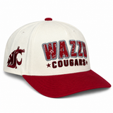 Wrangler Wazzu Cream and Crimson Snapback Hat