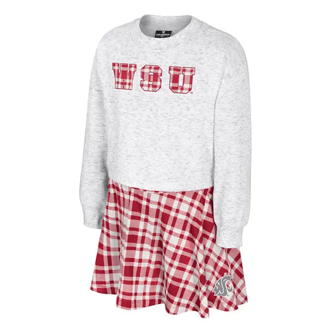 Colosseum Washington State Girls Marceline Plaid Set