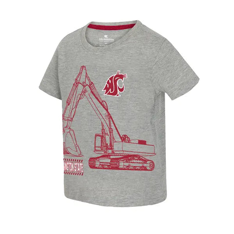 Colosseum Washington State Toddler Excavator Short Sleeve