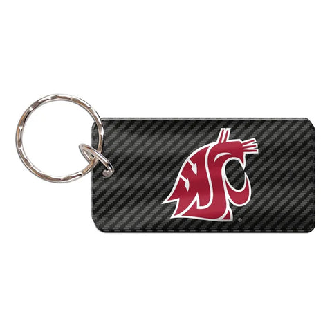 Wincraft Washington State Cougars Carbon Keychain Rectangle