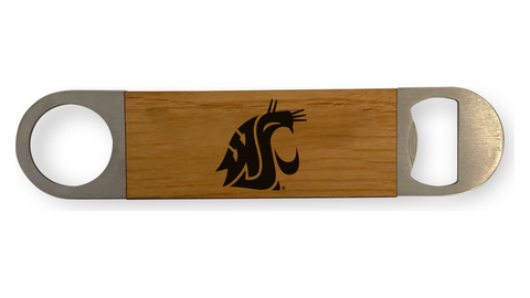 Washington State University Magnetic Wood Bottle Opener
