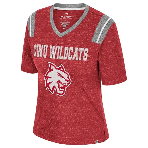 Colosseum Central Washington University Womens Toddles Poodles Tee