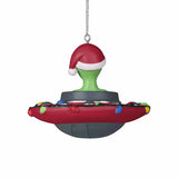 WSU Cougars Santa Alien UFO Ornament