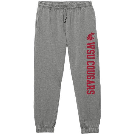 League Washington State Heather smoked pearl Weathered Fleece Jogger