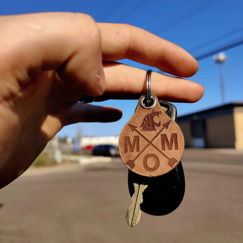 Cougkie Washington State Mom Keychain