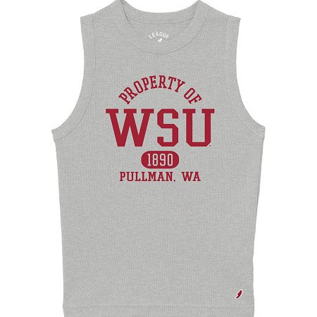 League Womens Washington State Retro Ribbed Tank