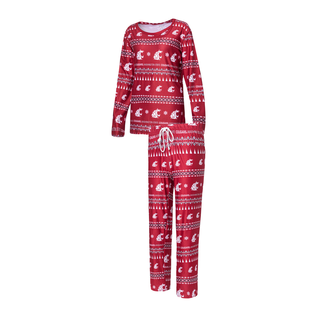 Womens 2 piece Holiday Pajama Set – Cougarwear