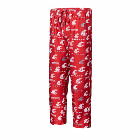 Mens Crimson Lightweight Print Pajama Pants