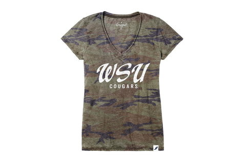 Camo WSU Cougars V-Neck T-Shirt
