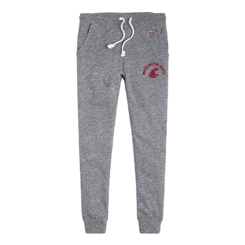 League Men's Washington State Grey Jogger Sweats