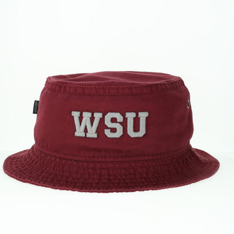 League Crimson Embroidered Sized Bucket Hat