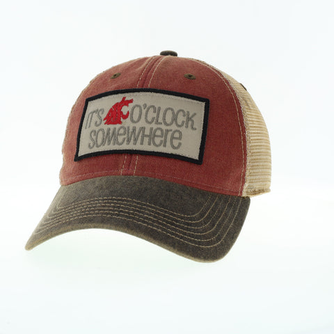 "ITS COUG O'CLOCK SOMEWHERE"  Mesh League Trucker Hat