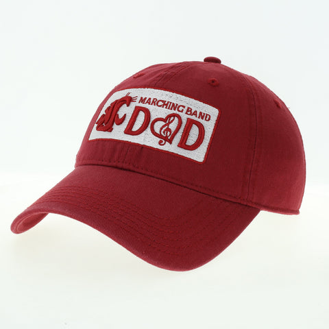 Marching Band Dad Crimson Adjustable Hat