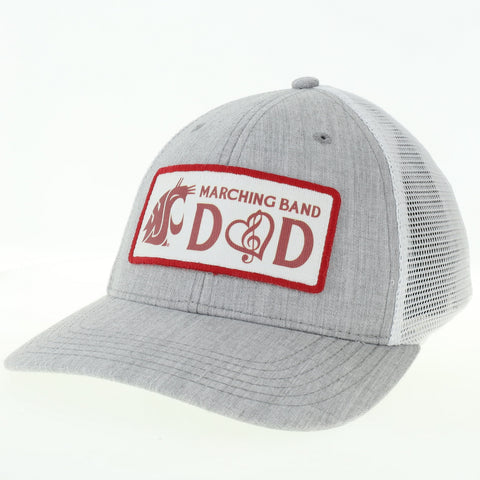 Marching Band Dad Gray Adjustable Mesh Hat
