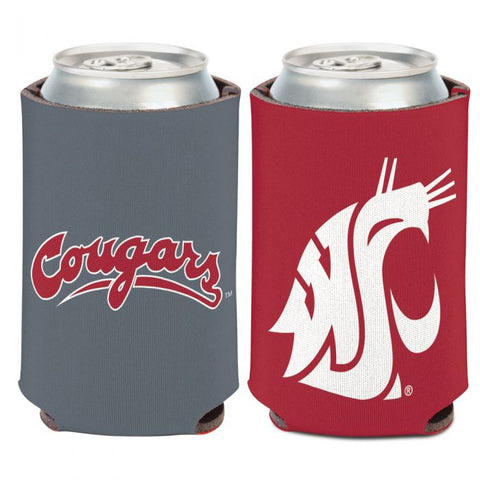WASHINGTON STATE COUGARS PRIMARY LOGO CAN COOLER 12 OZ