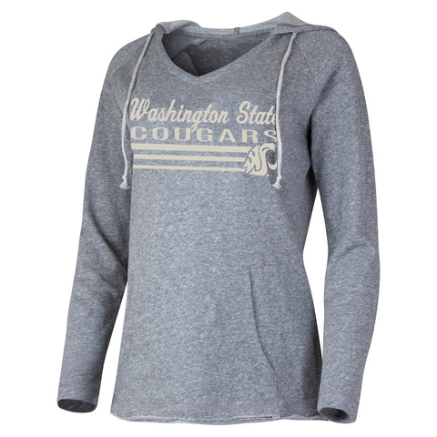Womens Grey Vintage Washington State Hoodie