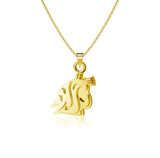 Washington State Cougars Pendant Necklace - Gold over Silver