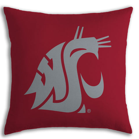 WSU Crimson Throw Pillow