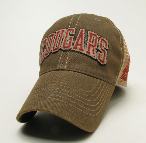 Cougars Faded Brown Trucker Hat