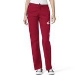 Ladies WSU Cougar Crimson Scrub Pants