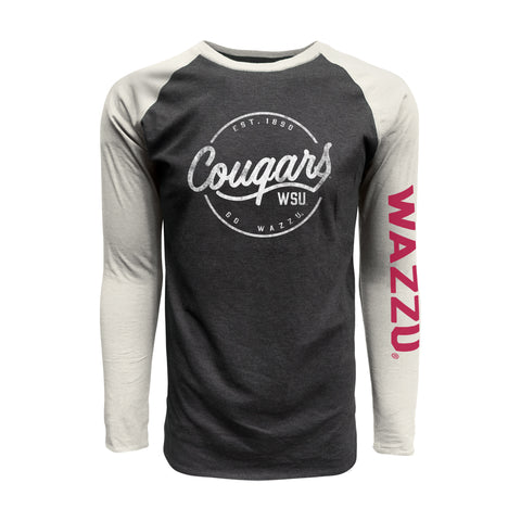 WAZZU Cougars Long Sleeve Baseball T-shirt