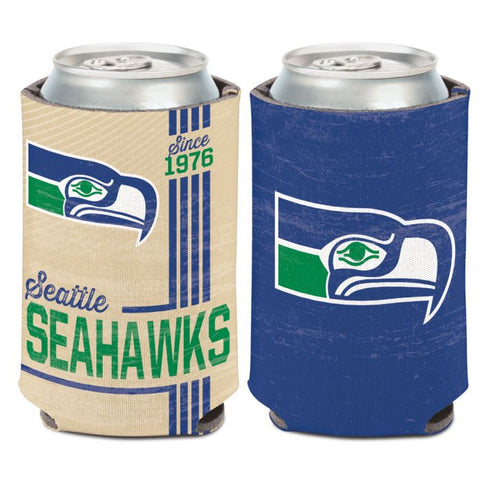 Seattle Seahawks / Classic Logo Vintage Can Cooler 12 oz.