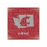 Washington State "HOME" Mini Canvas Art 9x9