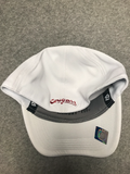 Men's White Baseball hat with Crimson Coug Logo