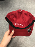 Mens Crimson hat with "Wazzu" and white logo