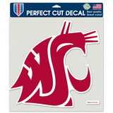 WSU Cougar Perfect Cut 8X8 Color Decal