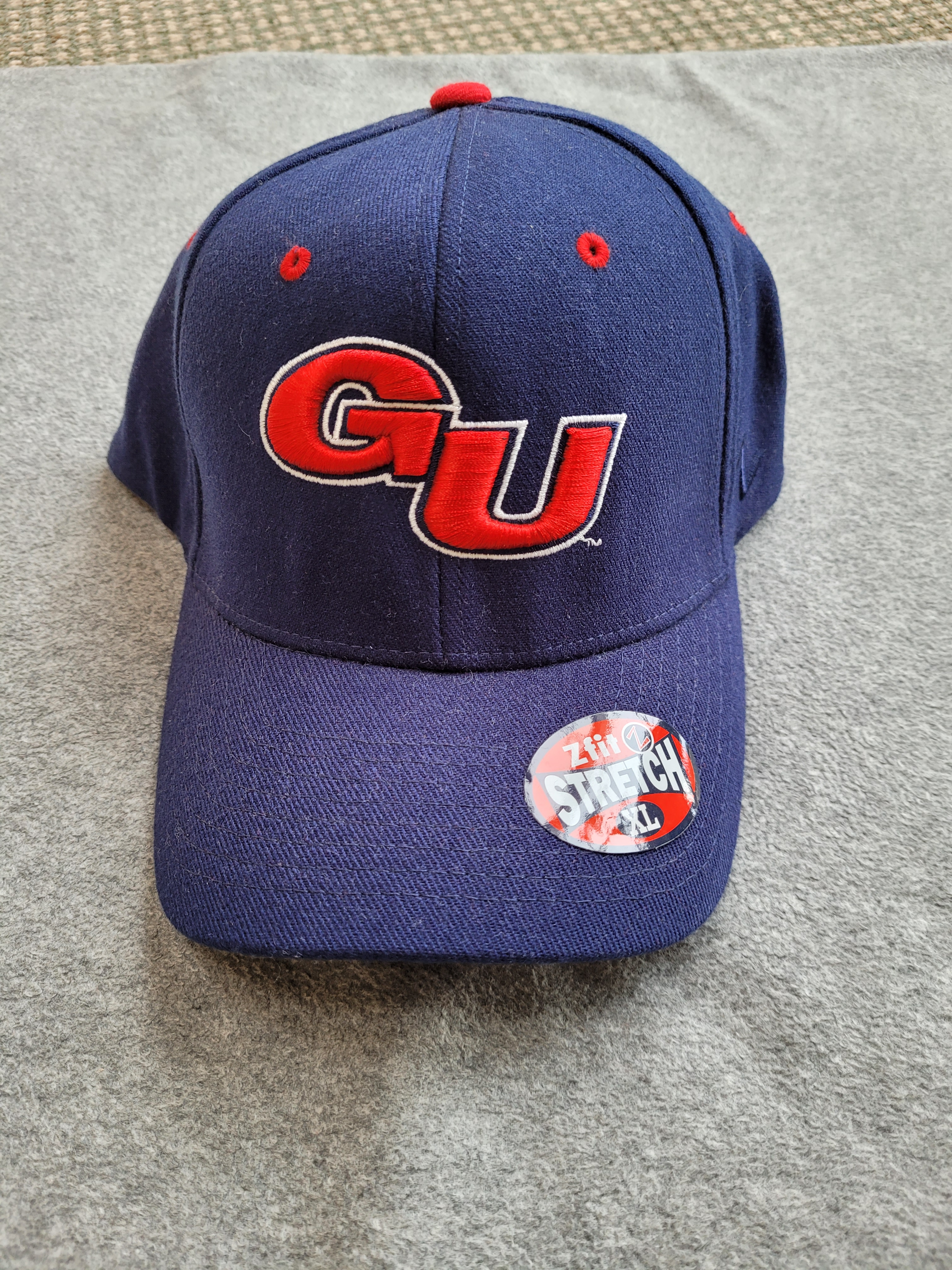 Navy Blue Gonzaga Hat With Red 