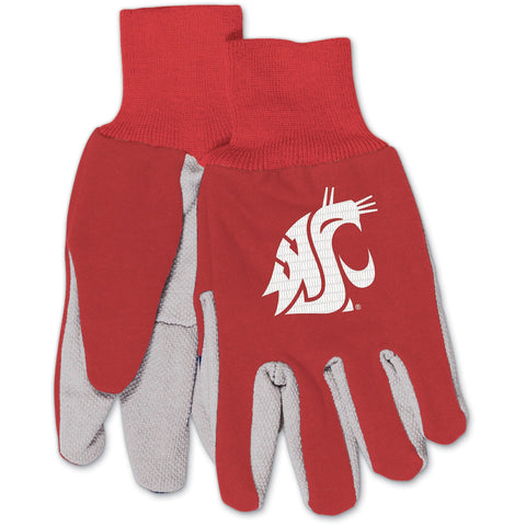 Crimson & Gray WSU Embroidered Sport Gloves
