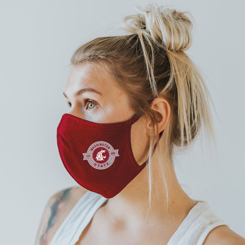 Crimson Jersey Double Layer Face mask